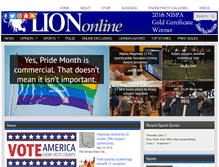 Tablet Screenshot of lionnewspaper.com